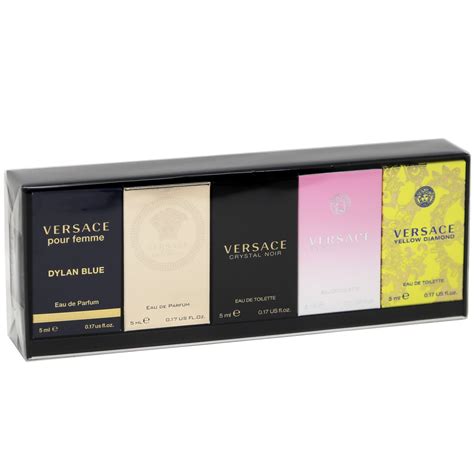 versace perfume set mini|versace 5 piece mini set.